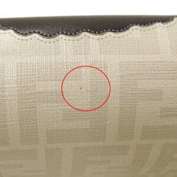 FENDI Bag Handbag Baguette Zucca Multicolor Ivory White Bikini - Picture 12 of 16